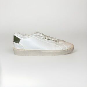 Thousand Fell Men's Lace up Sneakers White Size 9.5 Green